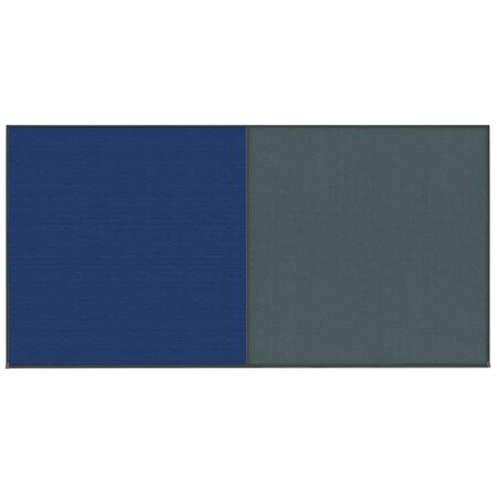 United Visual Products Enclosed Corkboard, 1 Door, 60"x36", 4" Fra UV3410-WHITE-CINNABA